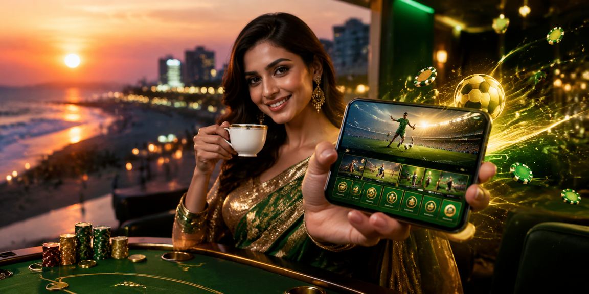A Bangladeshi member playing vipkingbet casino on mobile at Cox's Bazar beach