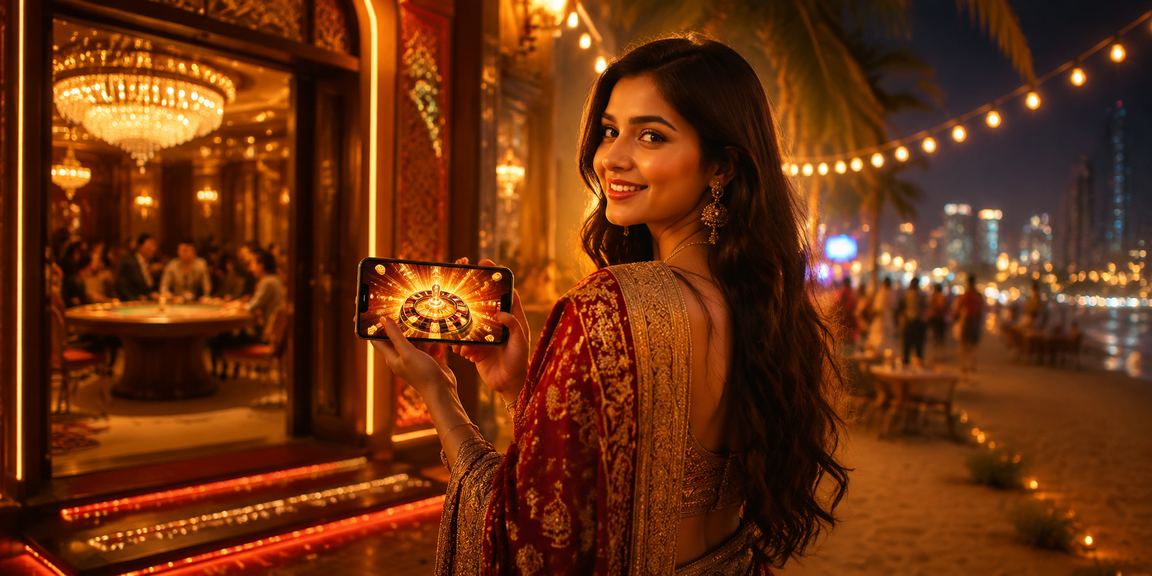 A member enjoying vipkingbet casino and betting on mobile at a beach in Dhaka