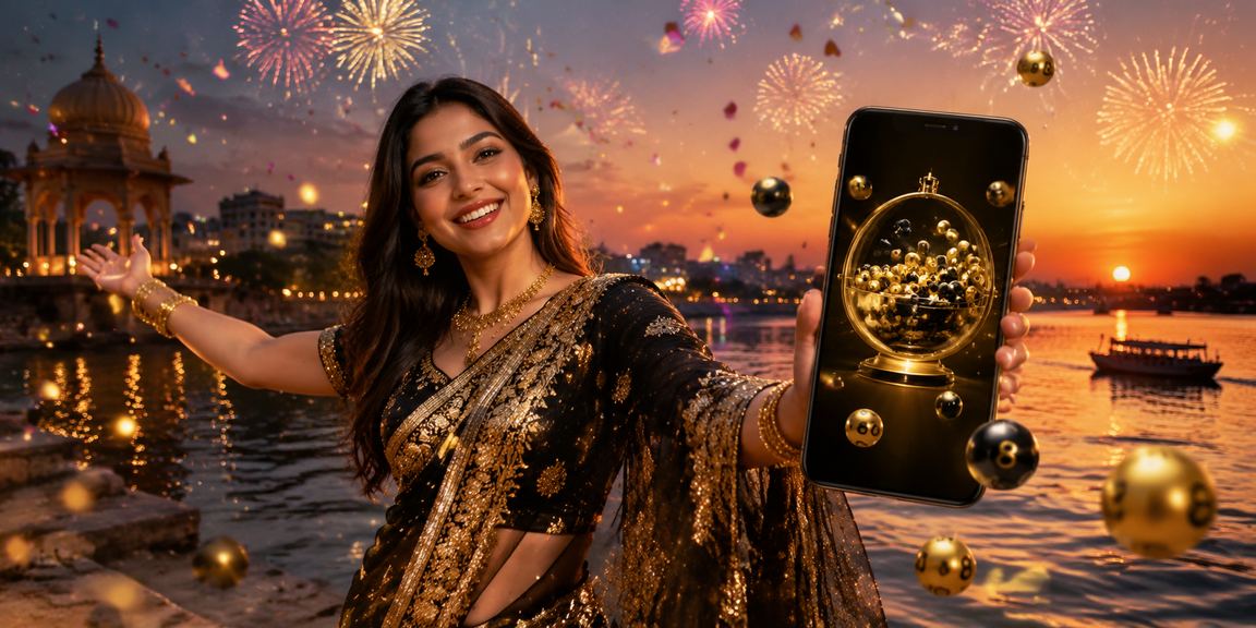 A woman in a saree in Rajshahi enjoying her prize after participating in the vipkingbet lottery